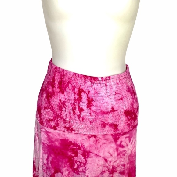 Pink Tiedye skirt/dress ruched top - Picture 9 of 16